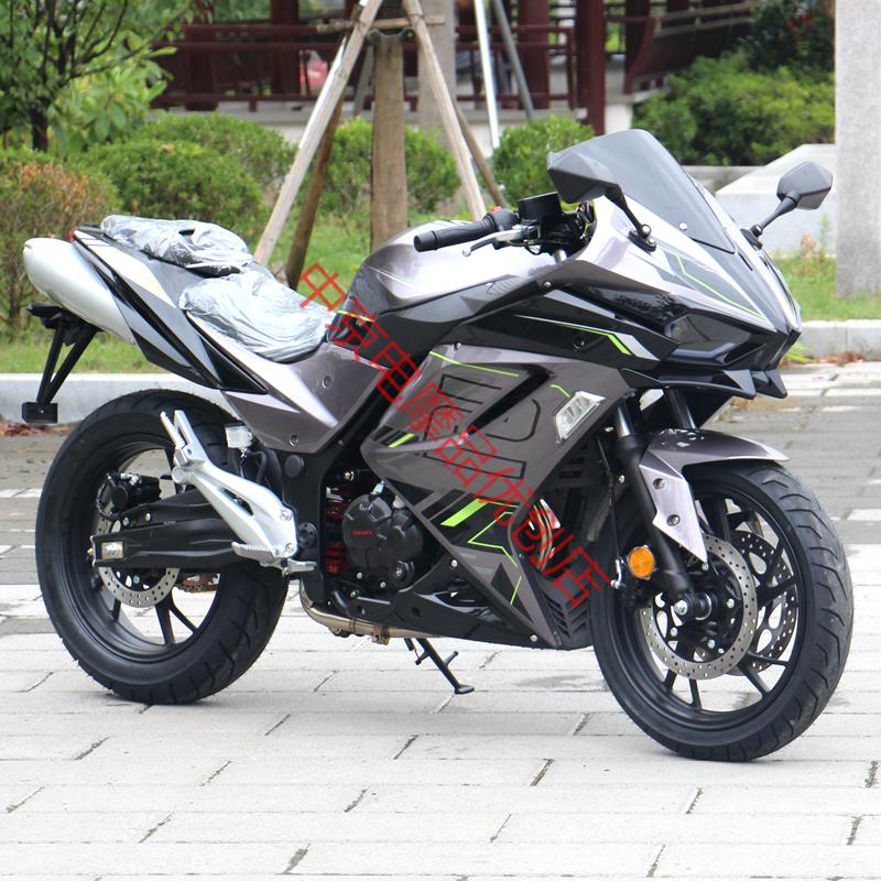 定制国四电喷国产h2摩托车跑车重型机车趴赛400cc双缸水冷整车可上牌