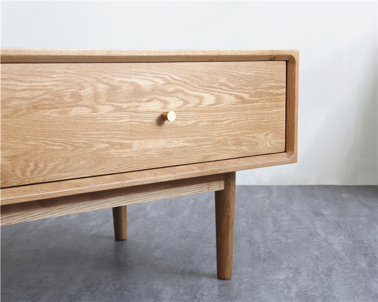 北欧白橡木樱桃木实木茶几日式原木简约现代咖啡桌客厅茶几家具白橡木