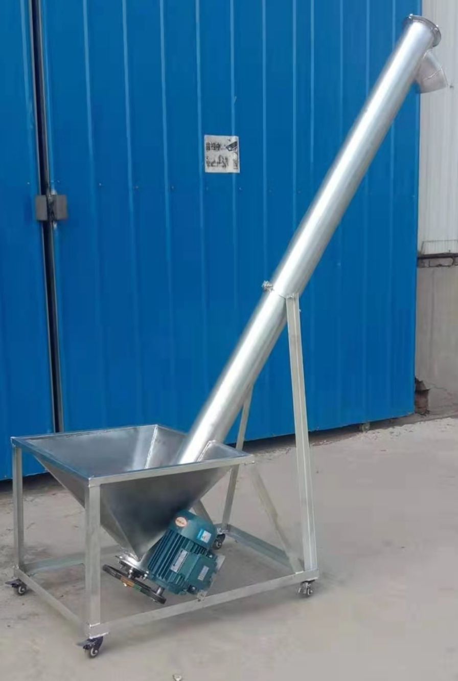 提升机吸粮机上料机绞龙螺旋饲料粮食玉米颗粒干粉砂浆蛟龙输4米镀锌