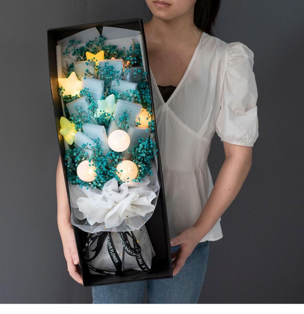 烟花束 男生生日礼物花加烟南京炫赫门花束礼盒烟花成品发货向日葵