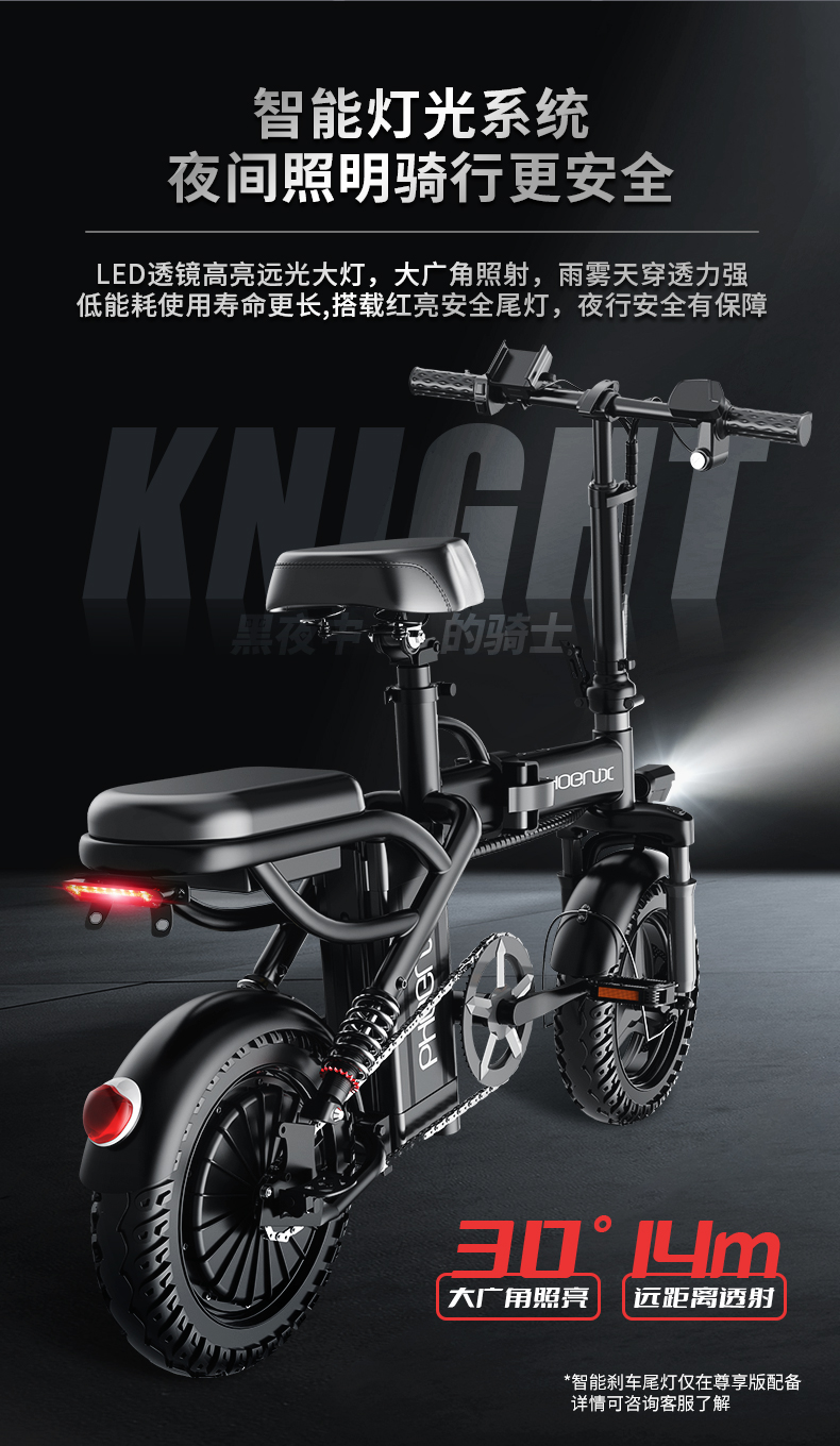 小米(mi)米家通用折叠电动自行车多功能电瓶车新国标代驾锂电池便携