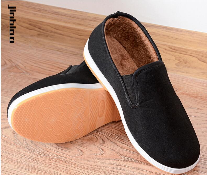 晋彪老北京布鞋男布鞋军板相巾厨师工作鞋牛筋底防滑休闲劳保大码单鞋