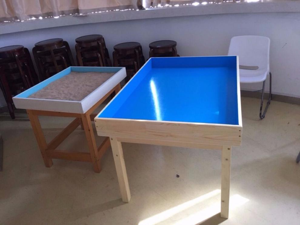 实木玩具桌兼容积木桌多功能沙盘游戏桌子早教玩具台 80/60/7沙盘