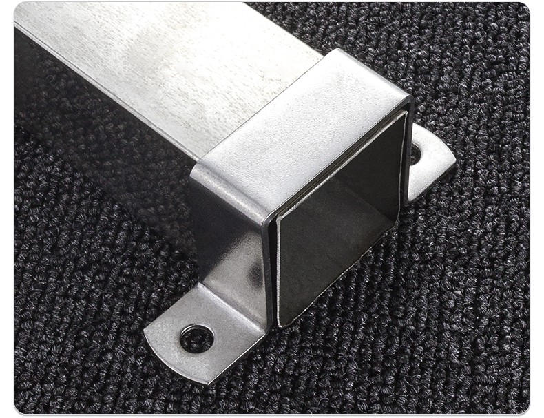 304不锈钢方卡方形卡方管卡扣骑马卡抱箍欧姆直角支架卡箍u型管卡20mm