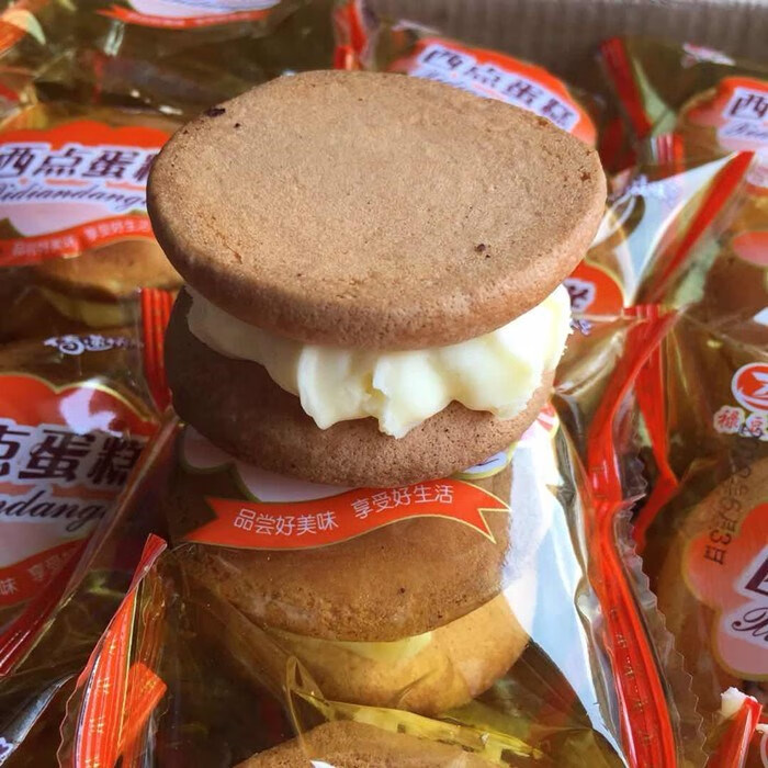 80后90后童年怀旧小零食小时候硬奶油4斤装奶油面包童年老式4斤混合装