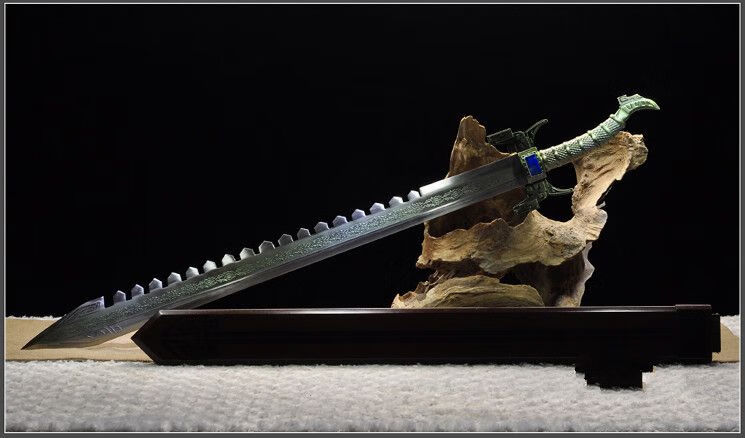 鲨齿剑高锰钢卫庄鲨齿剑渊虹凌虚墨眉水寒秦时明月动漫影视cos未开刃