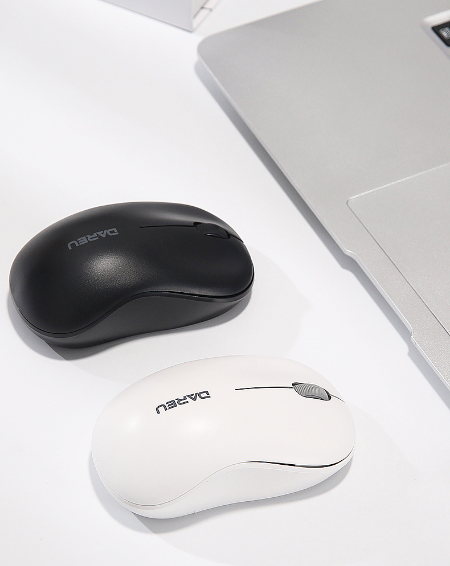 达尔优dareulm106g无线鼠标商务办公便携nano接收器白色lm106g无线