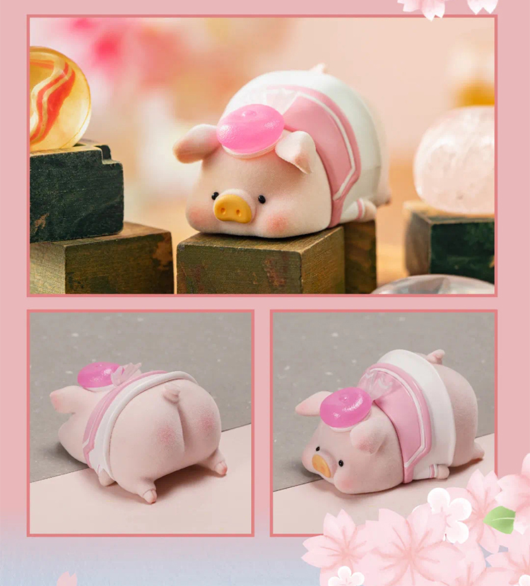 lulu猪花见花开系列盲盒樱花2代罐头猪隐藏款摆件少女心礼物 lulu猪二