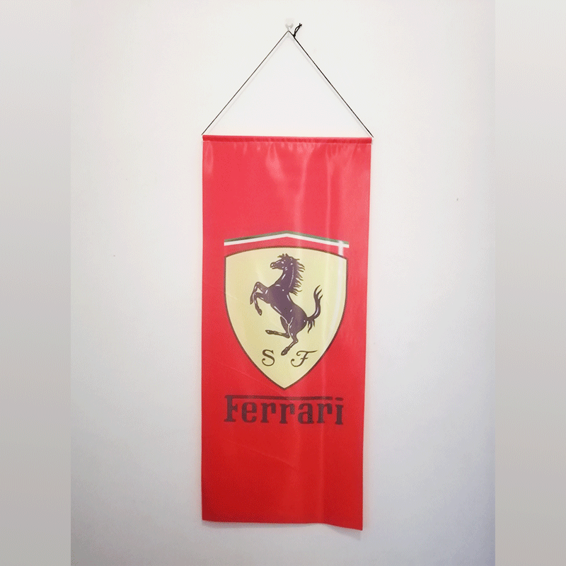 吊旗车行布置汽修车间4s店办公室挂墙装饰改装店悬挂洗车店彩旗贡缎