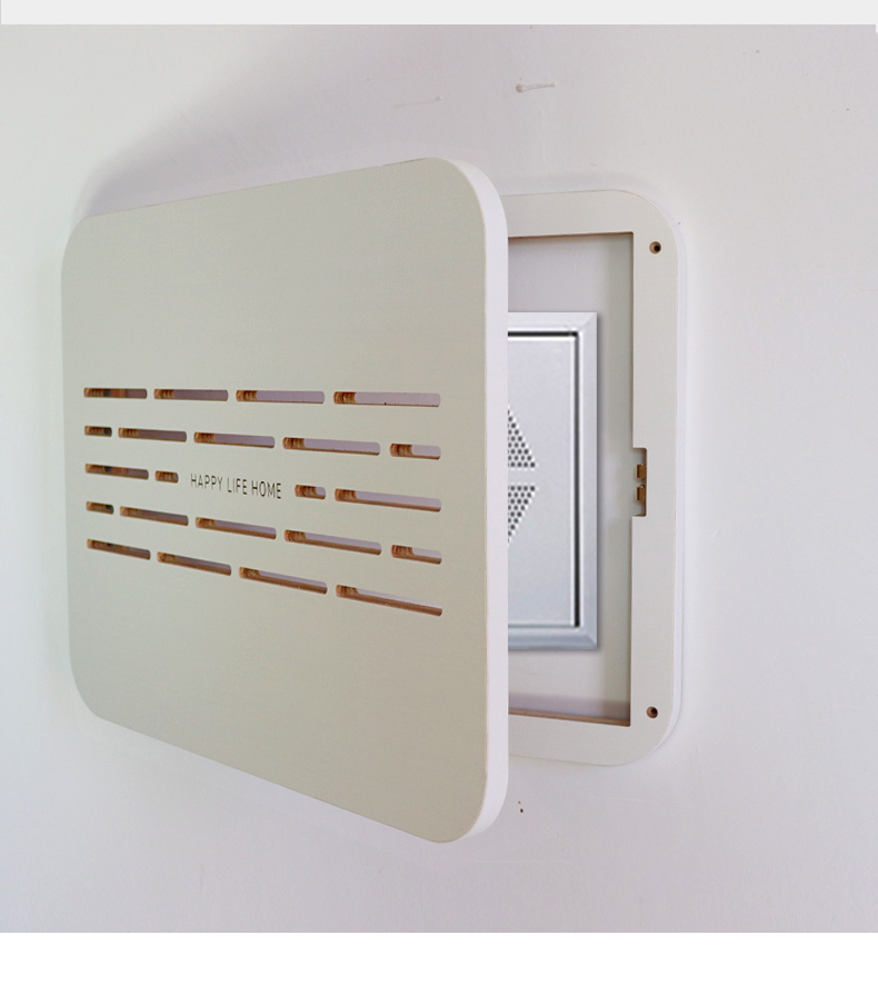 弱电箱装饰画多媒体集线箱光纤入户信息盒网络线盖板百叶配电遮挡定制