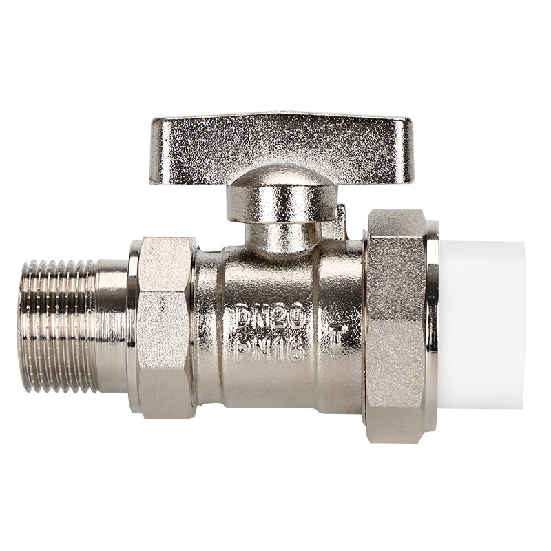 全铜暖气阀ppr采暖阀暖气管道铜阀门2025球阀内外丝活接阀4分6分 卡25