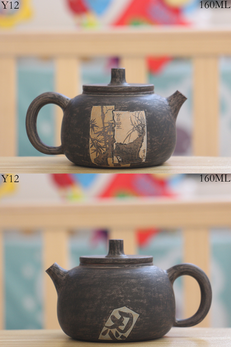 惢琪紫陶壶云南建水紫陶茶壶zyh大师名家全手工打磨彩填紫陶壶y20带