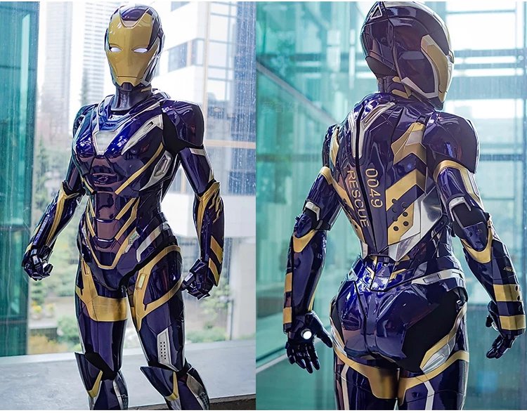 【京品】钢铁侠战衣可穿金属马克85盔甲戴全身头盔摆件diy质感a模型