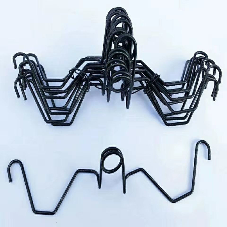 大棚配件园艺温室大棚配件压膜线挂钩热镀锌引线簧不锈钢八字簧双钩卡