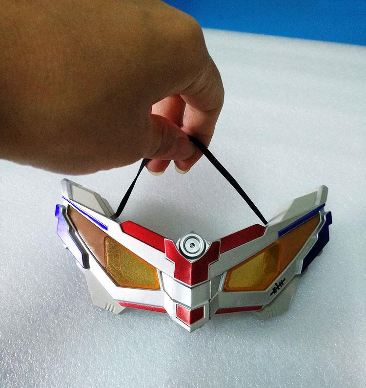 赛罗眼镜可折叠 可发光奥特曼儿童眼镜发声道具大号变身纪念版 赛罗