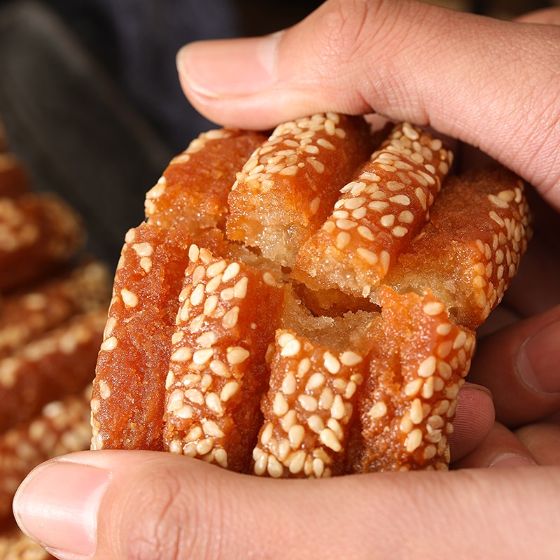 山东菏泽蜜三刀山东菏泽特产安顺大个蜜三刀酥三刀大三刀糕点果子甜食