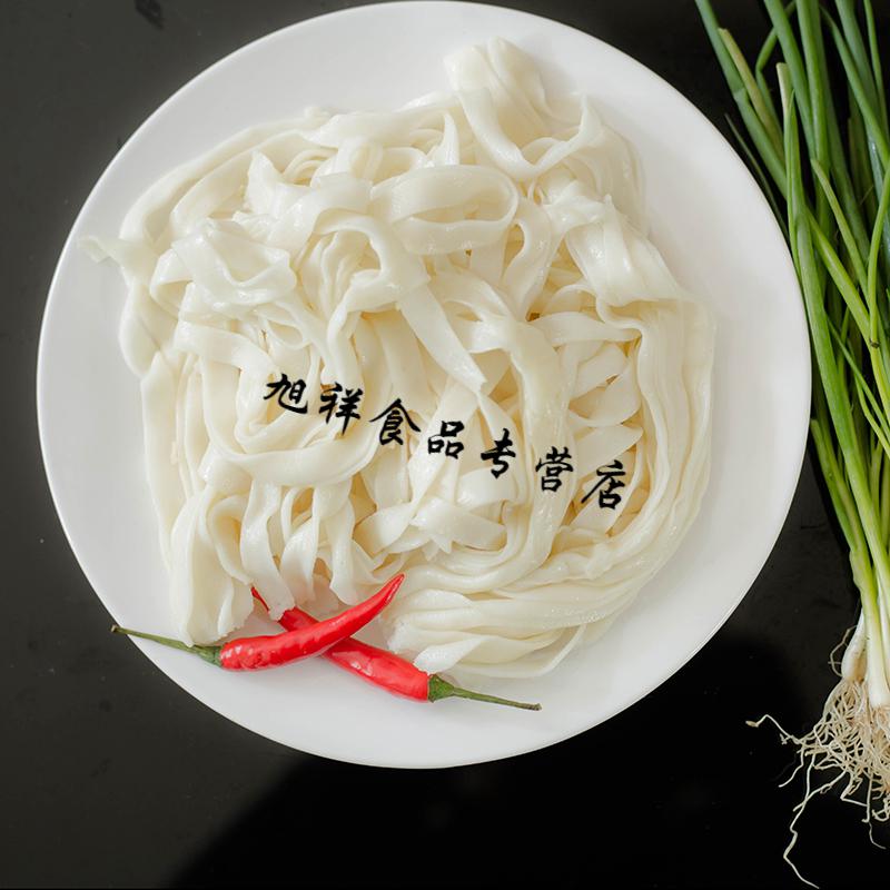 湖北荆州特产新鲜沙市宽米粉湿米粉手工河粉农家凉皮米面500g弭黎 面