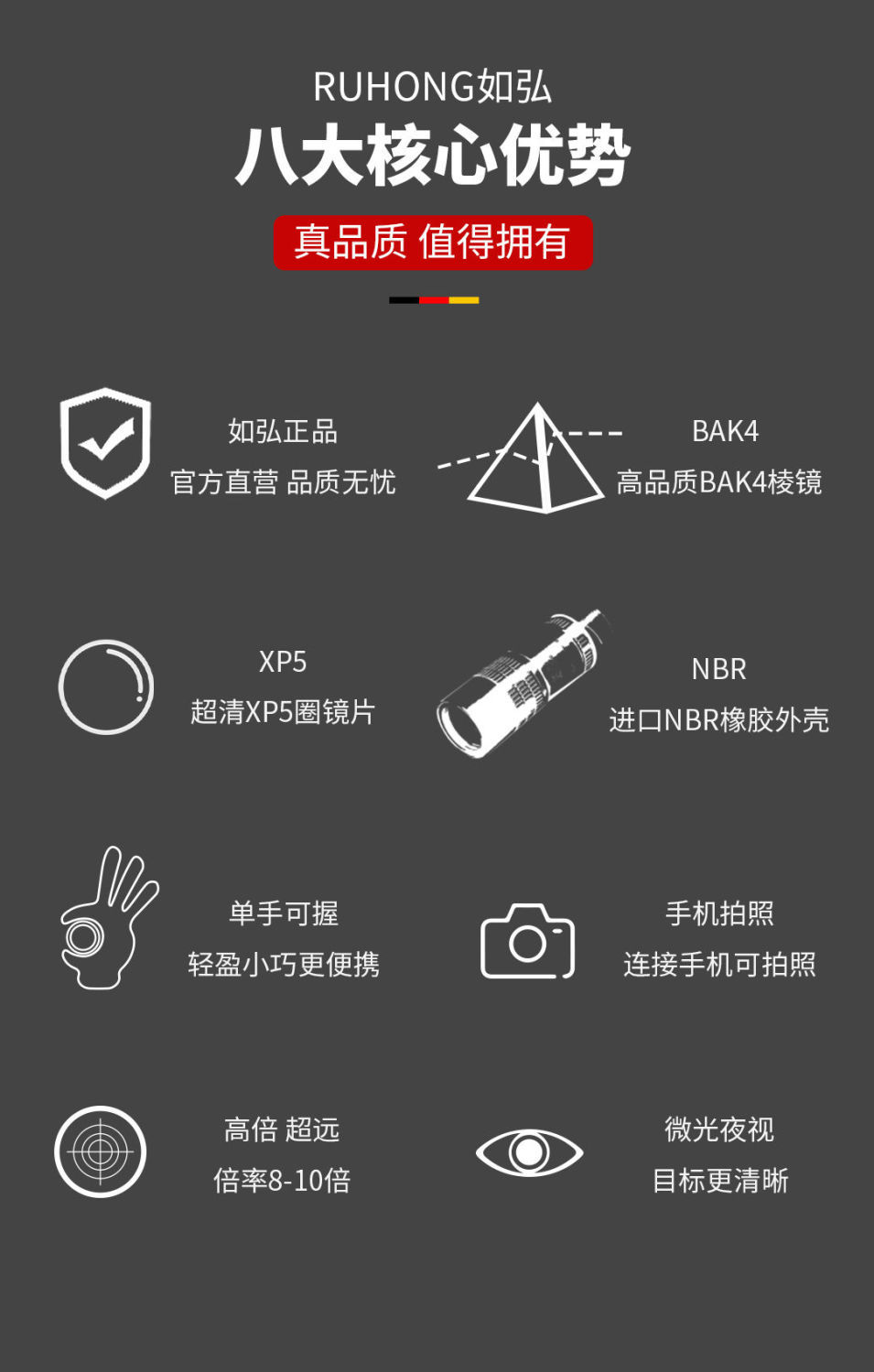 可看月球观星儿童找蜂镜 标准观景版(看1000米) 拍照夹【图片 价格