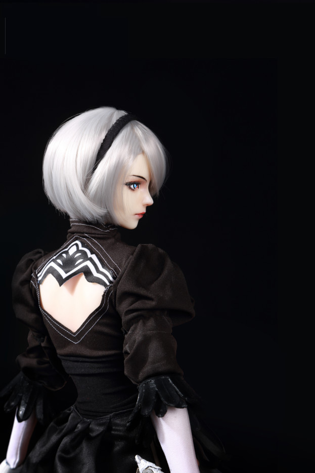 13钢骨骼包胶女兵人素体关节可动二代机械纪元2b小姐姐收藏模型服装