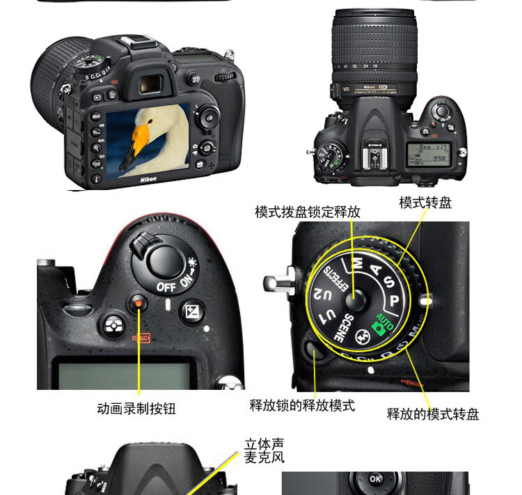 全新尼康d7100单反数码相机中级高清旅游套机d7000d7200d90全新尼康d