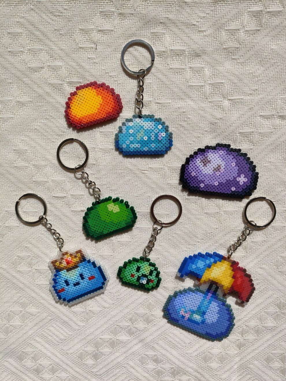 泰拉瑞亚挂件泰拉瑞亚terraria图拼豆挂件成品通贩史莱姆slime松露人