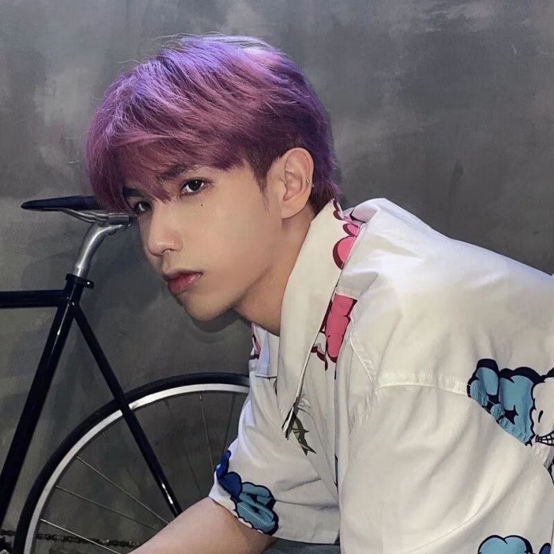 2021流行色男士专用染发剂显白雾蓝黑紫灰男生染发剂脏橘红银灰发色