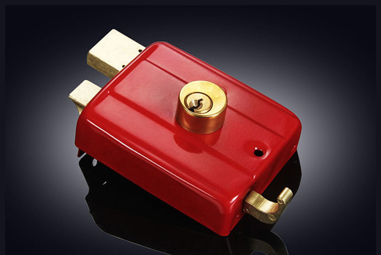 黛惑 固力门锁通用型外装家用室内木门房门铁门宿舍卧室老式防盗锁