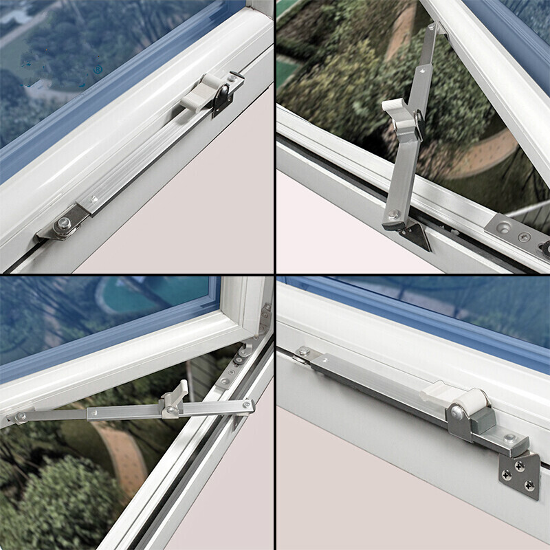 塑钢窗防风撑杆推拉窗户滑撑平开窗限位器铰链风撑门窗配件