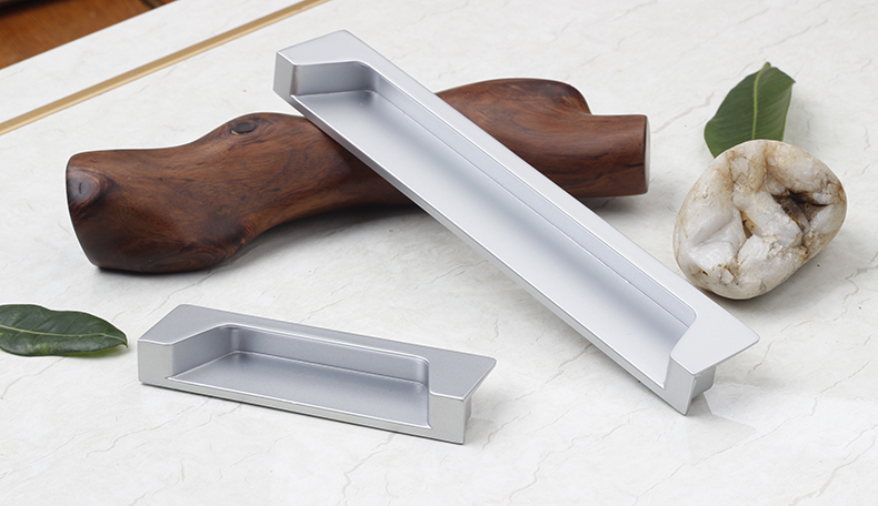 暗装拉手现代简约内嵌移门开槽嵌入式把手手隐形抽屉柜门拉手a7686