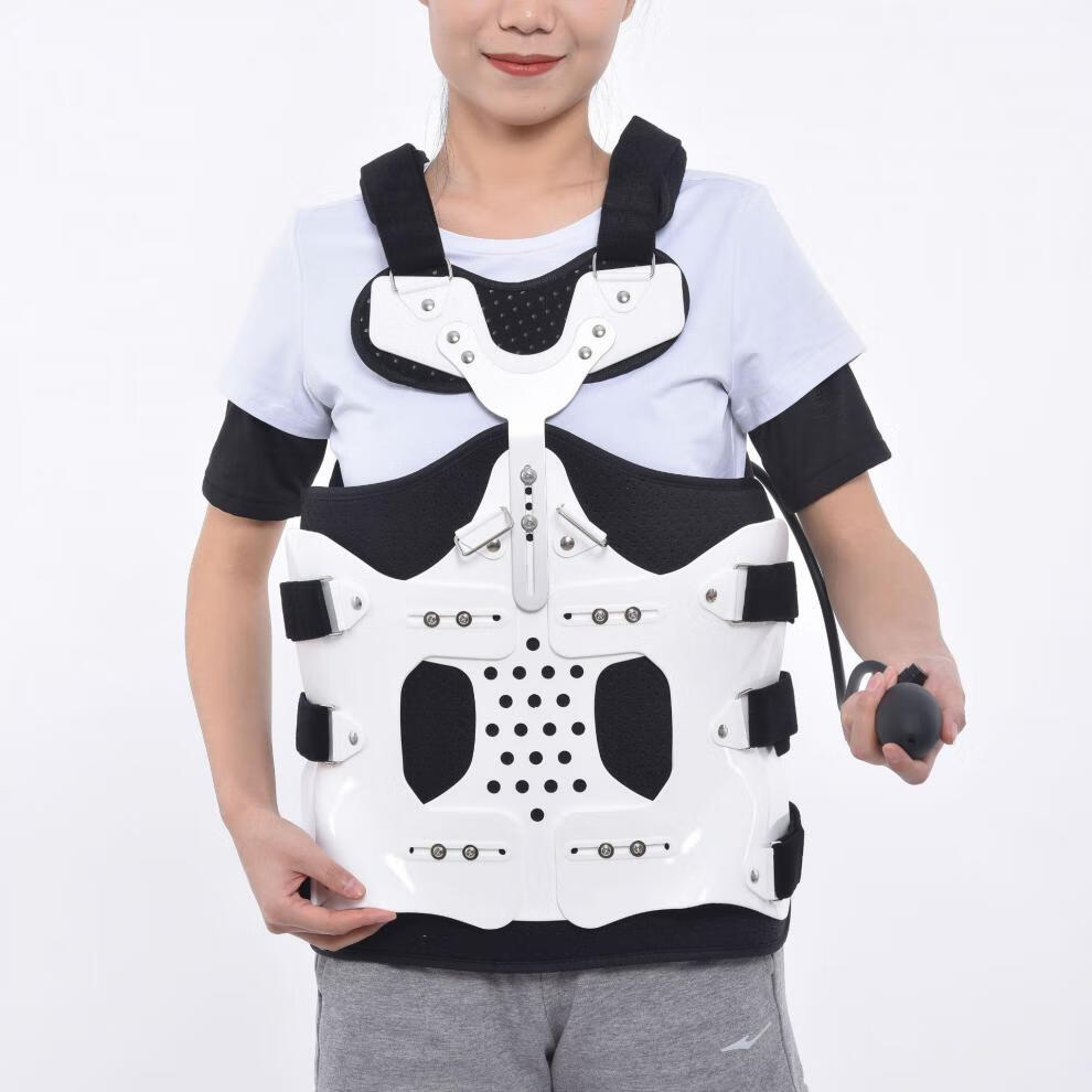 康兴达可调节胸腰椎固定支具支架腰椎护腰带脊椎手术后腰部支架加高单