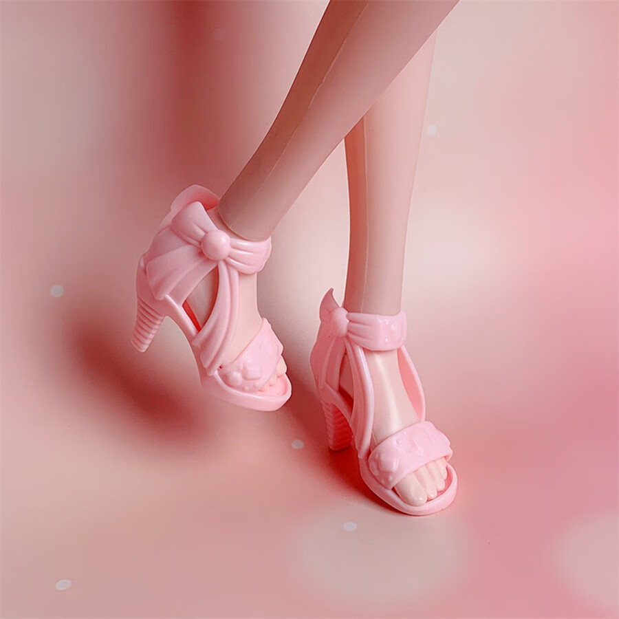 叶罗丽娃娃的鞋子60厘米芭比怡熙娃娃鞋子高跟鞋叶罗丽公主平底鞋配饰