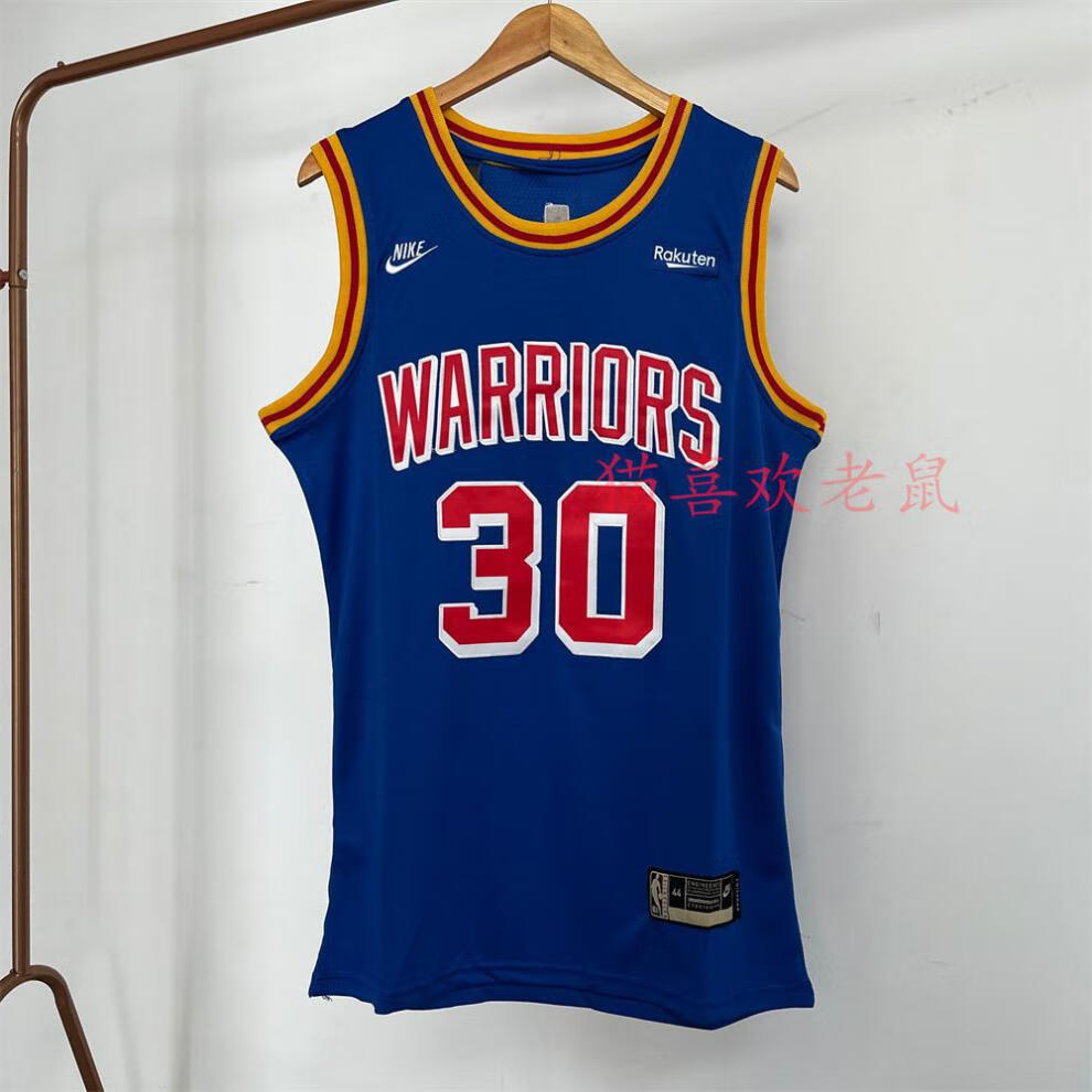 淘跃(taoyue)腾讯体育nba勇士队 30号 新款旧金山圆领白色刺绣球衣 11