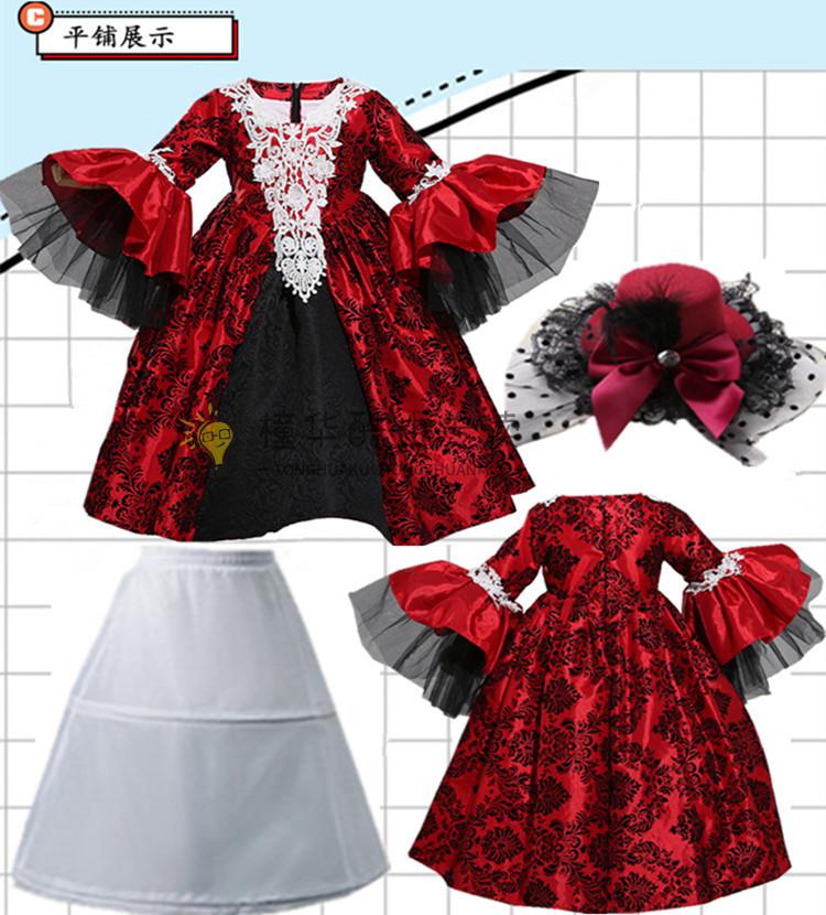 童话故事人物服装童话故事人物服装卖火柴的小女孩演出服装灰姑娘公主