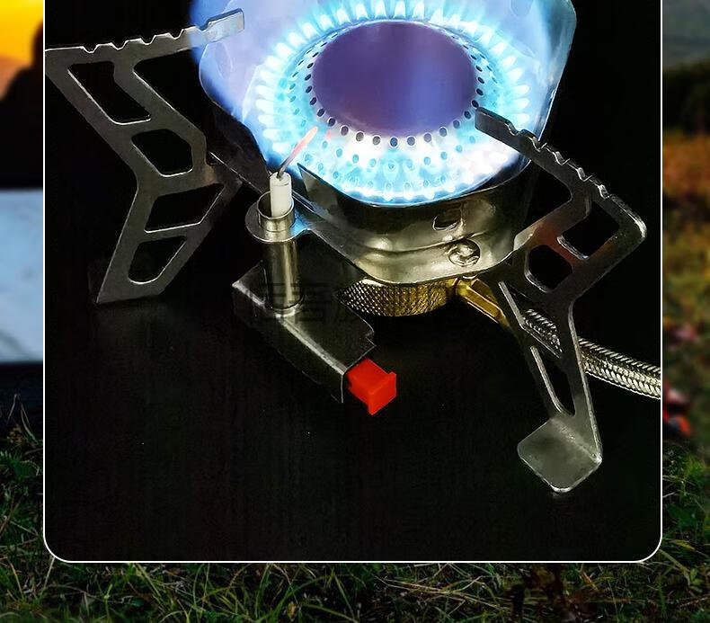 zyzy登山队户外炉具猛火炉头煤液化气野营餐灶装备用品套装便携套餐四