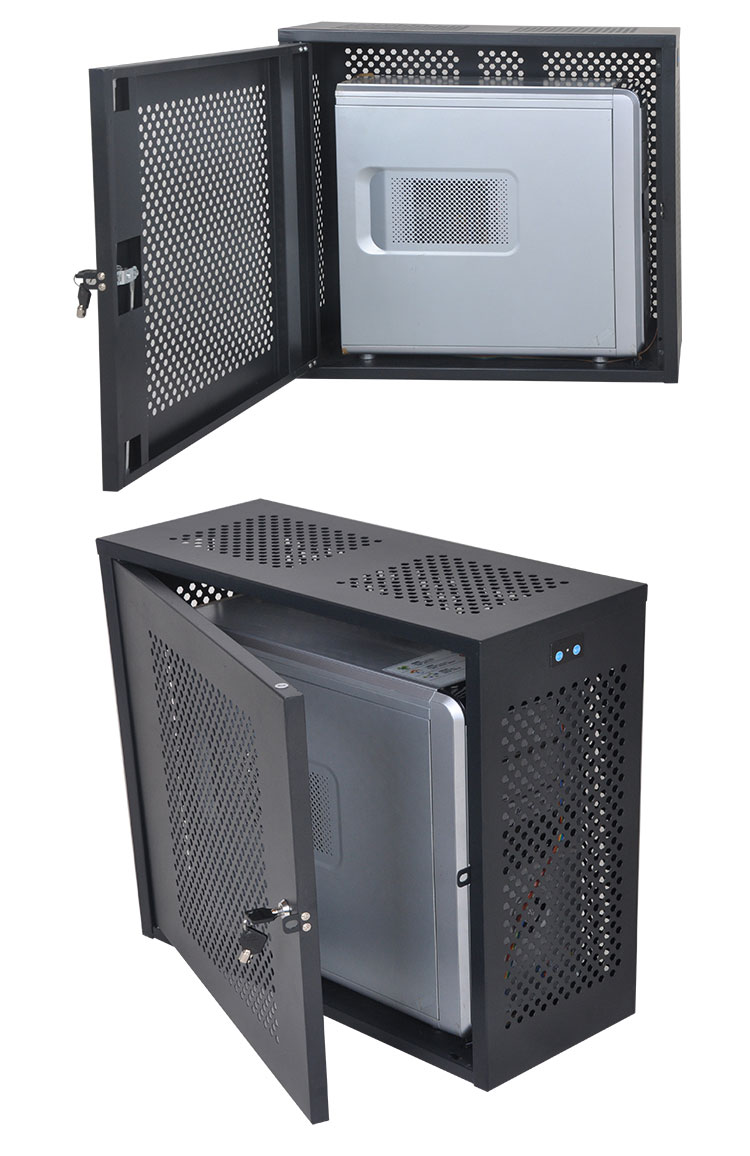 电脑主机防盗保密机箱台式机箱带锁箱pc安全机箱禁用usb保密机箱 201-