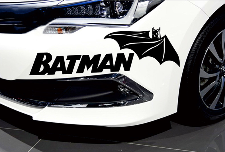 汽车车门遮痕划痕车贴纸 蝙蝠侠车贴个性改装拉花汽车划痕遮挡贴纸