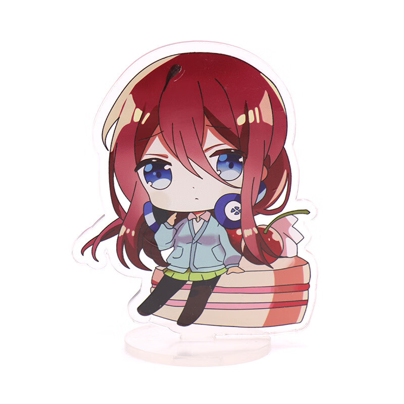动漫周边五等分的花嫁中野二乃三玖五月q版亚克力双面立牌摆件1高约10