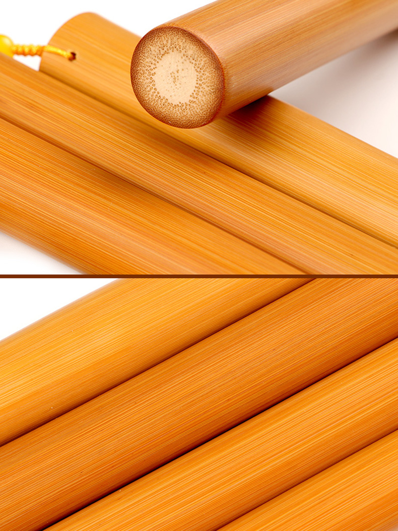 金丝竹实心竹手把件竹子手把件竹节男士随身把玩手件文玩玉竹把件无节