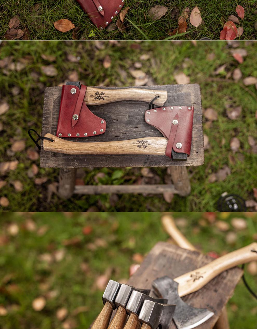 斧g&b暴躁熊尼曼斧锻造斧头锻打木工斧劈柴斧户外斧工具战斧小手斧