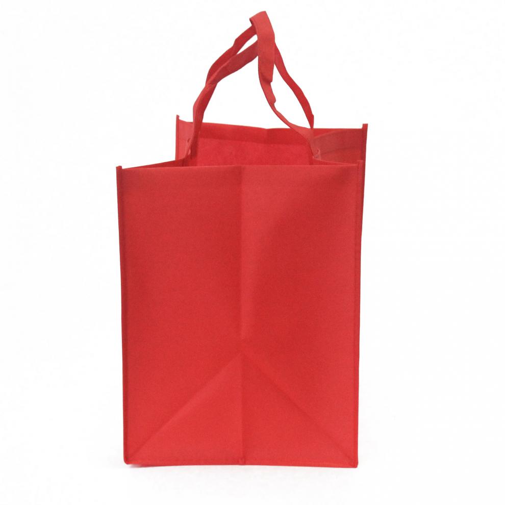 无纺布袋 纯色空白现货购物袋收纳袋礼品袋 红色 50*40*10【图片 价格