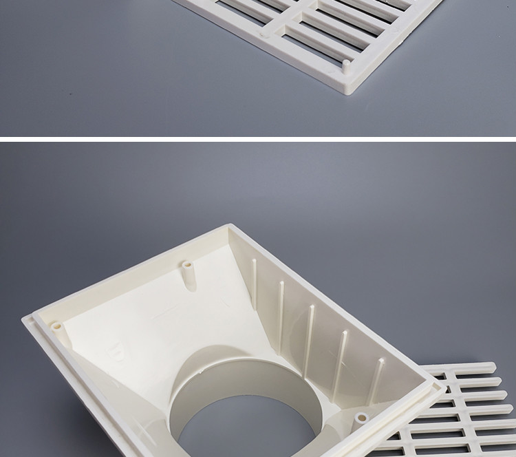 pvc侧排地漏5075110排水管侧墙水斗墙排墙角同层排水地漏160款
