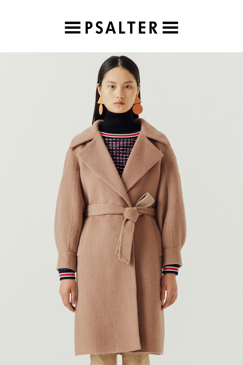 psalter诗篇冬季新款大衣6c38580140 珊瑚红 36