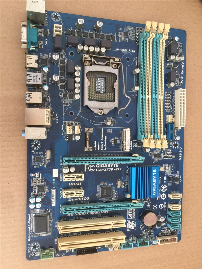 gigabyte技嘉gaz77pd3lga1155针主板z77大板全固态台式主板原装