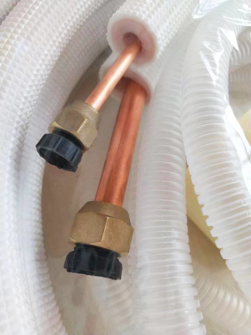 纯紫铜空调铜管连接管成品加厚大一匹15匹配件外机加长2匹31匹大1匹