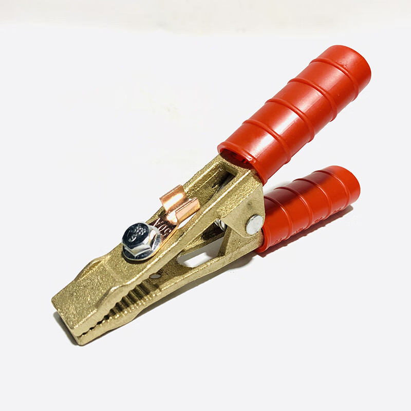 600a全铜接a字型电焊地线夹子加厚奥太焊机地线夹400a电焊钳sy260红色