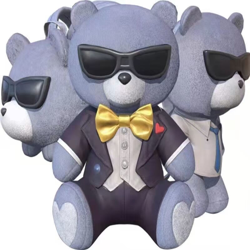 和平小店和平精英黑色特训熊背包萌神柯基胖达圆圆团团浪漫天命绝版pi