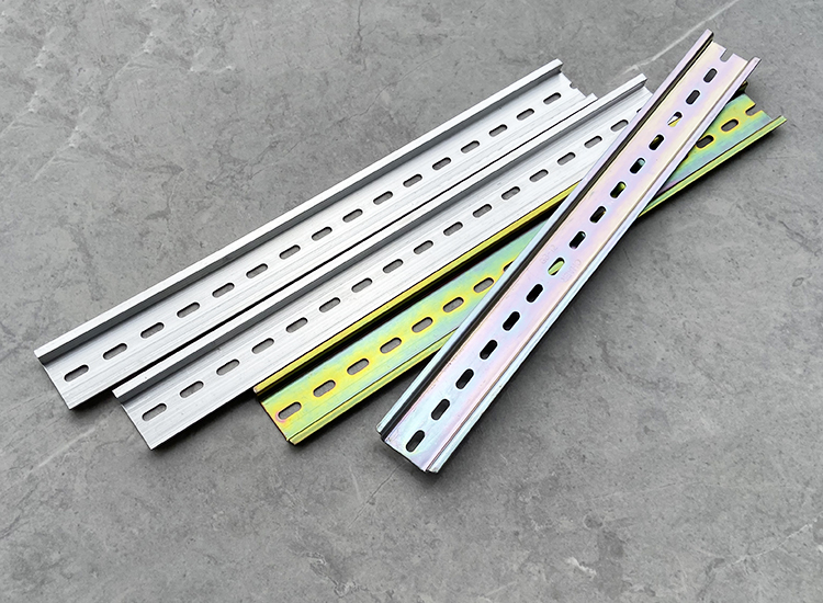 轨道c45铁/铝导轨u型35电气安装空开继电器箱接线端子通用卡轨条1米长