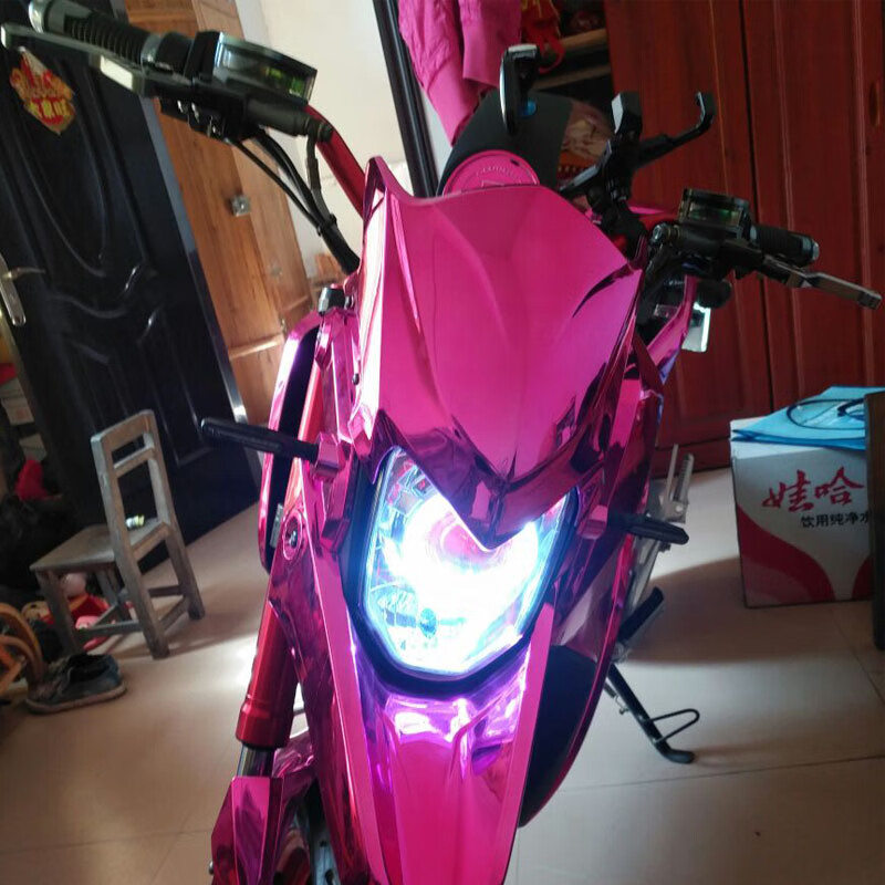 小猴子改装大灯总成电动摩托车m3配件超亮ledm5罩 大灯灯罩底座