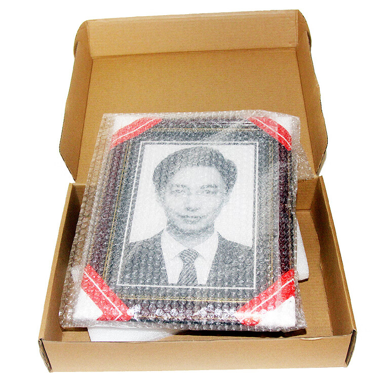 hkxa遗像花框实木 遗像精修高清相框实木12寸制作老人灵堂照片冲洗