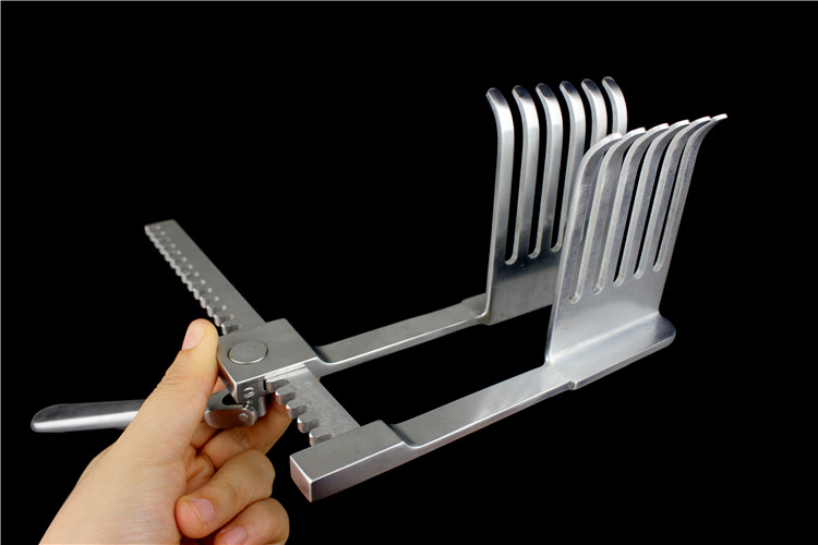 外科椎板牵开器腹腔多齿追间歇椎体平行撑开钳pcb12013cm齿条式4x4钩